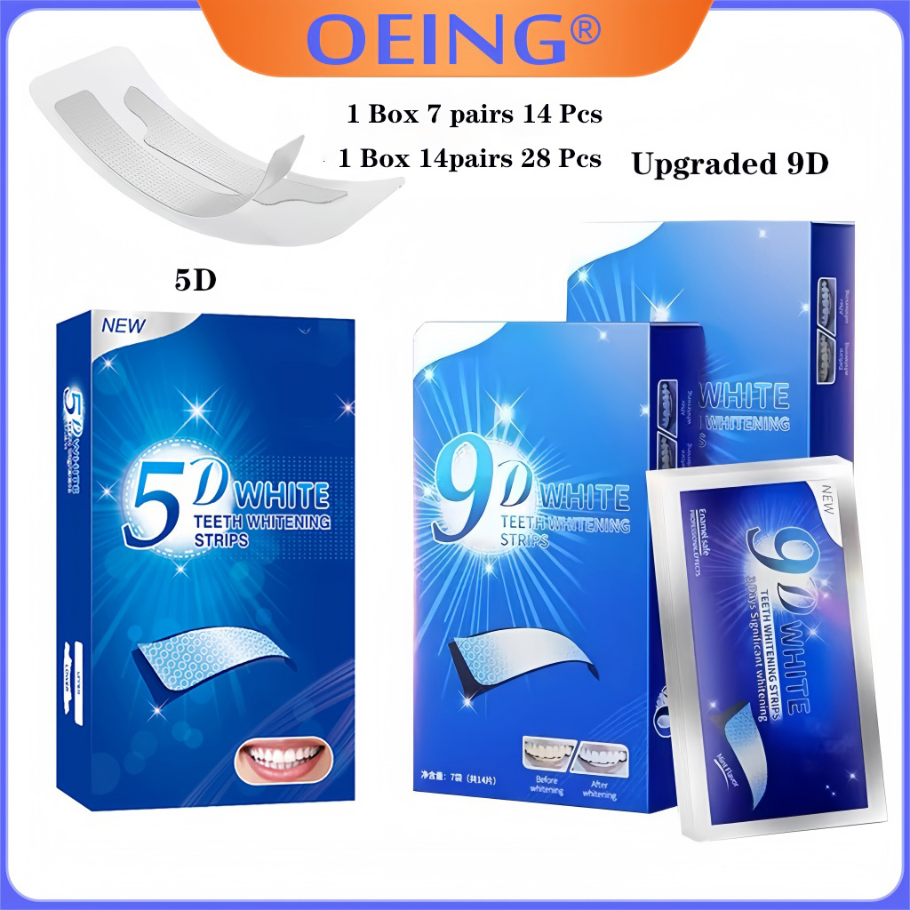 Teeth Whitening Home Kit - 9D 5D Zahnaufhellungsstreifen 14/28 Paar weiße