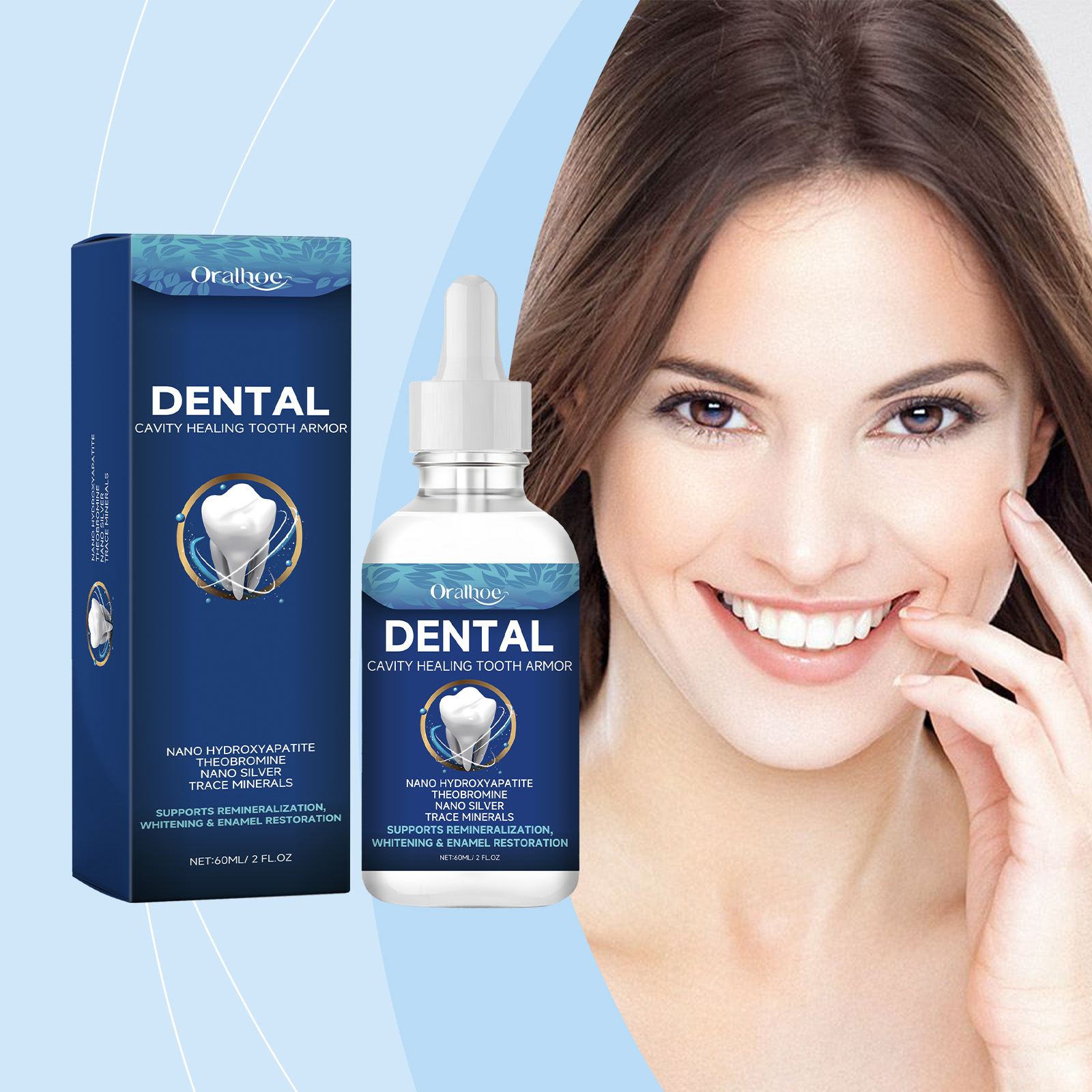 Enamel Repair Serum - Zahnpflege-Flüssigkeit Langanhaltende Schnelle Zahnfleisch-Reparatur Serum Schützt
