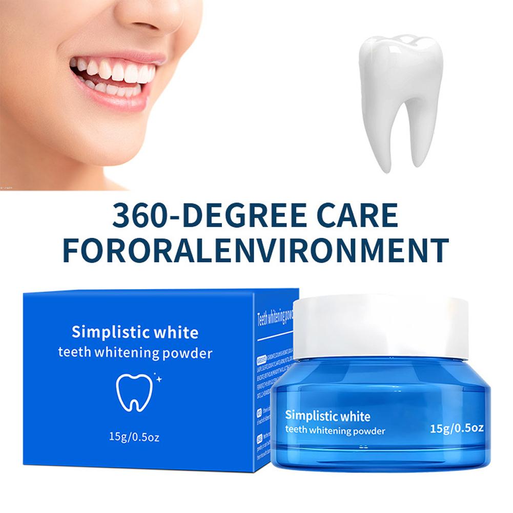 Teeth Whitening Zimba - 15g Zahnaufhellungspulver Premium Zahnschmelzpflege Zahnpulver für