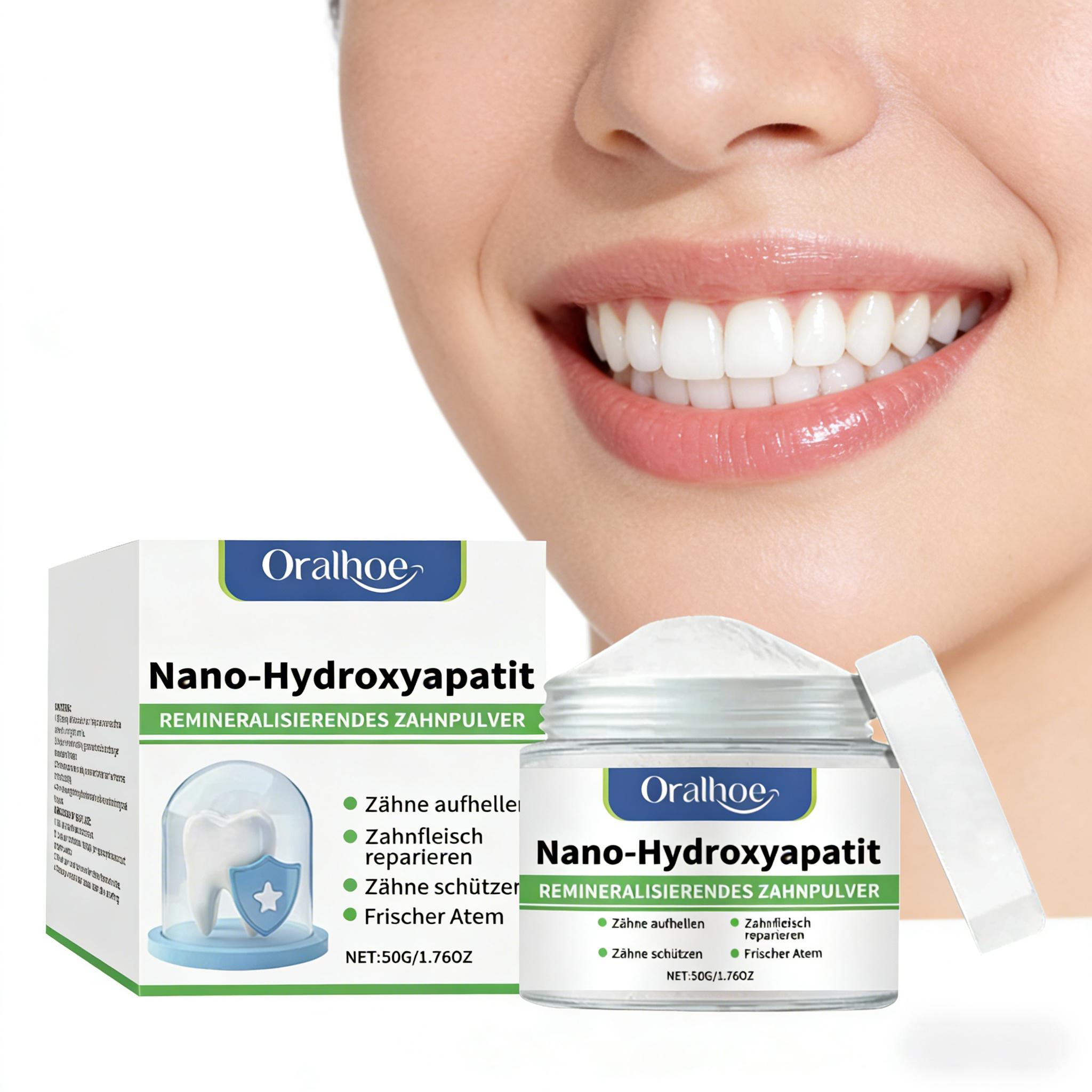 Teeth Whitening Zimba - Oralhoe Zahnaufhellungspulver Tiefenreinigung Zahnbelag Gelbe Flecken