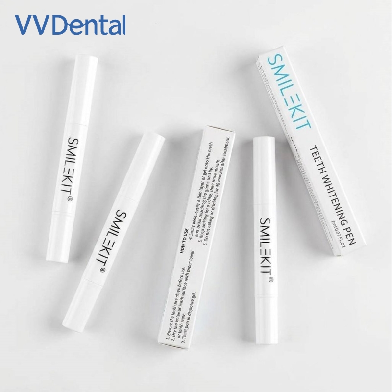 Whitening Pen Bleach - 5 Stück Zahnaufhellungsstifte 2ml Tragbarer Zahnaufhellungsstift