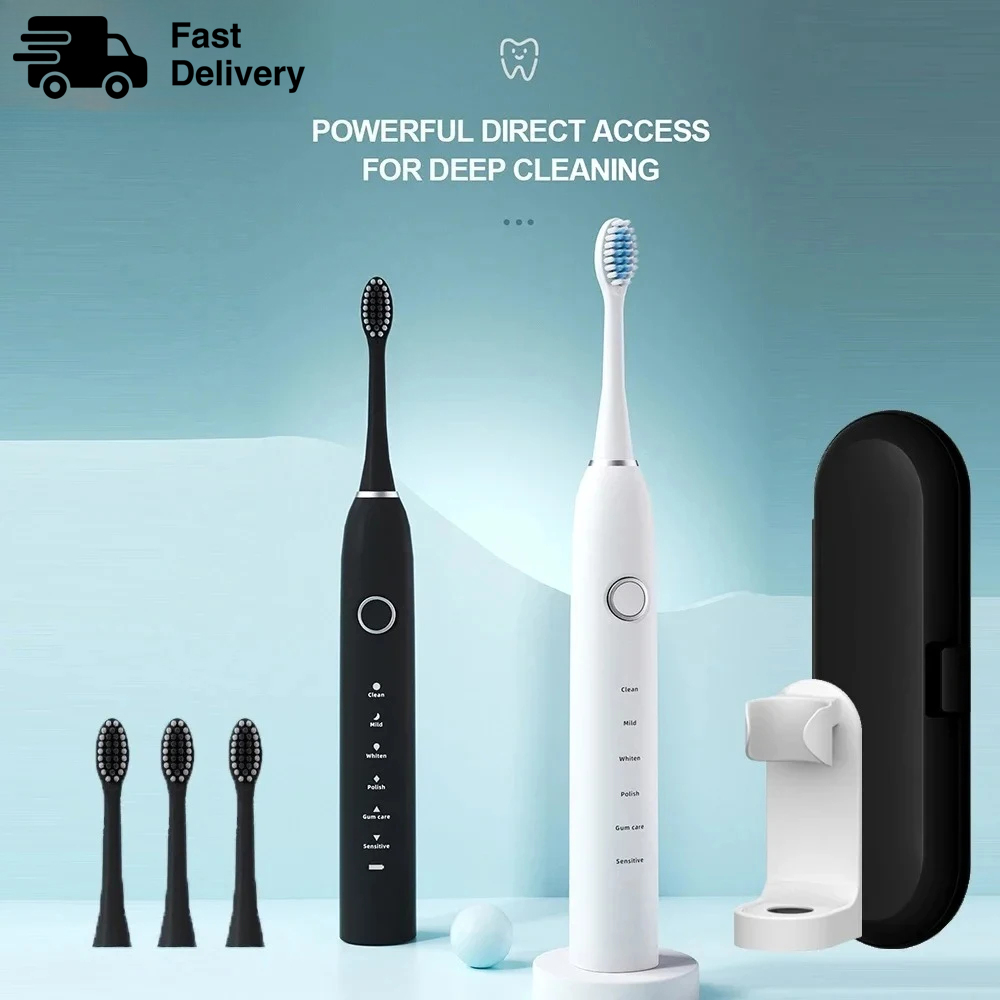 Teeth Whitening Procedure - KLXKLX Sonic Elektrische Zahnbürste IPX7 Wiederaufladbare