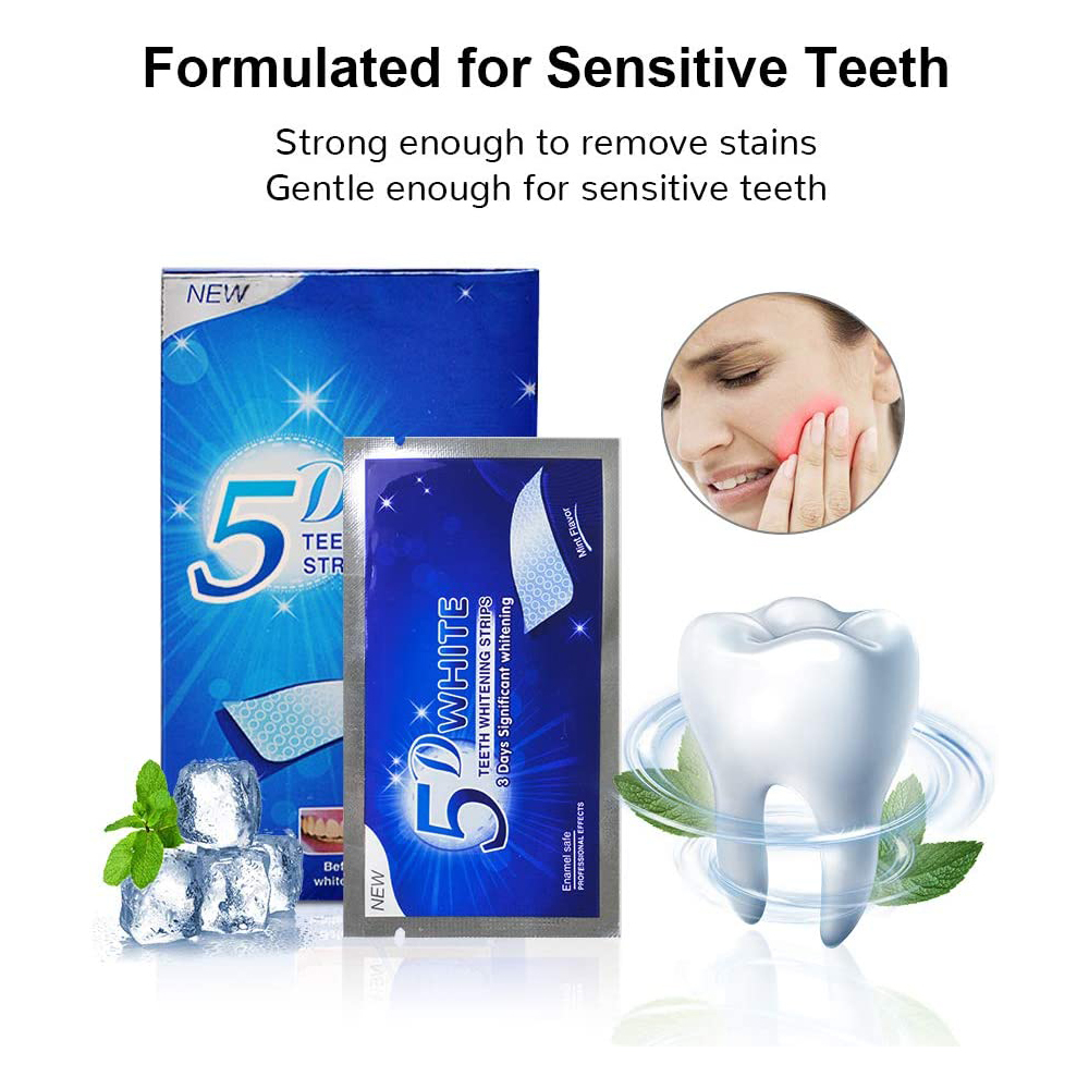 5D Weiße Zahnweißstreifen, Auf – Teeth Whitening Procedure Bewertung und Preis