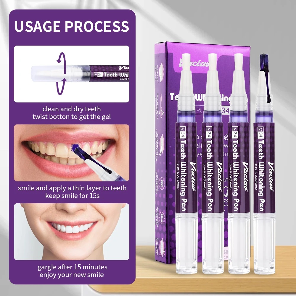 Vaclav V34 Lila Zahnaufhellung – Teeth Whitening Procedure Bewertung und Preis