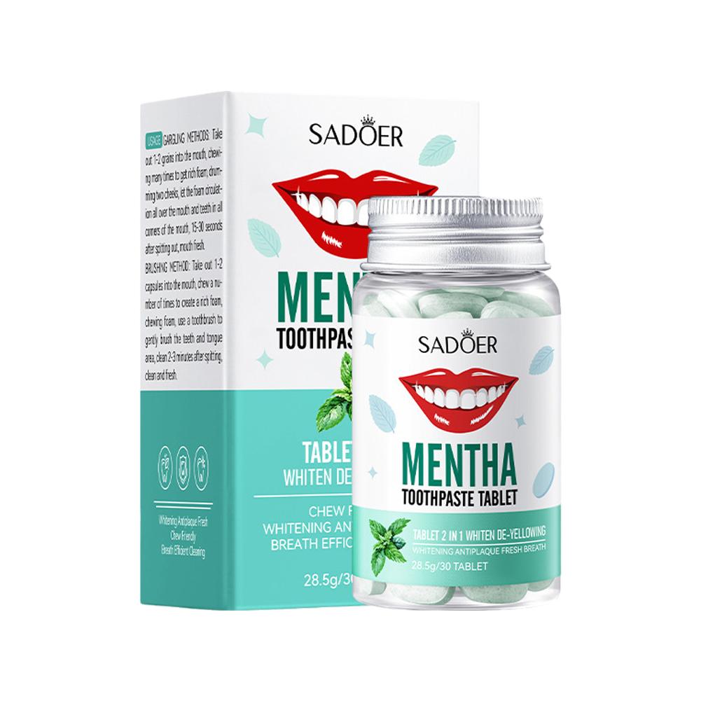 Feste Minz-Zahnpasta-Tabletten – Teeth Whitening Zimba Bewertung und Preis